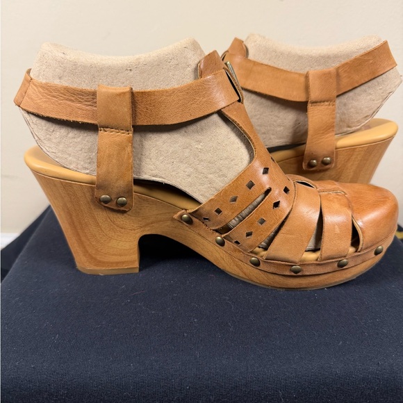 Dopamine Kork-Ease Tan Leather Mules - Picture 4 of 6